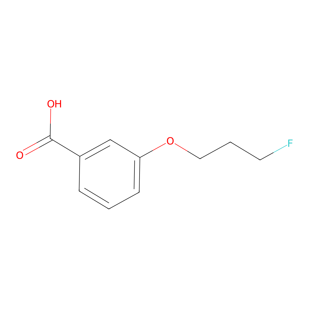 3-(3-Fluoropropoxy)benzoic acid molecular structure, CAS 1227184-46-4