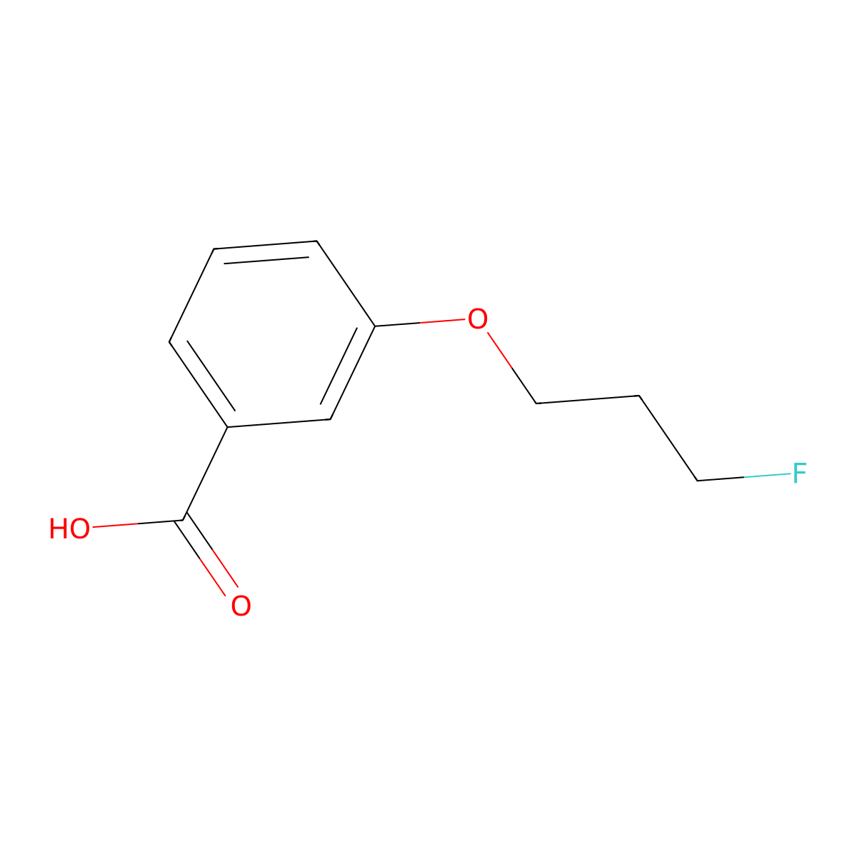 3-(3-Fluoropropoxy)benzoic acid molecular structure, CAS 1227184-46-4