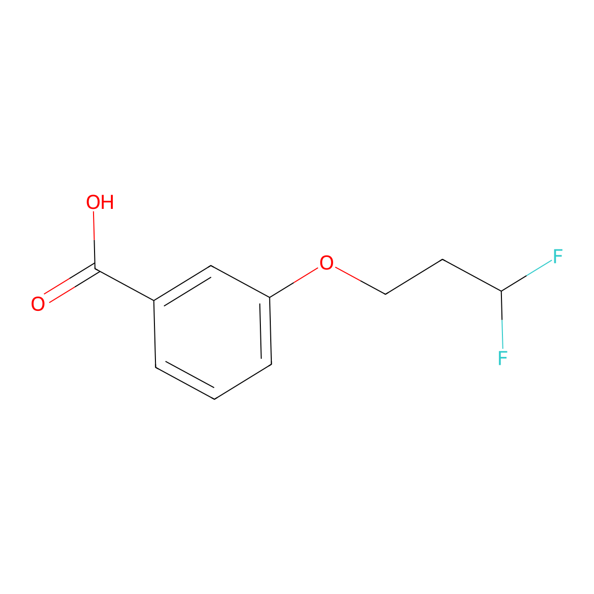 3-(3,3-Difluoropropoxy)benzoic acid molecular structure, CAS 1227184-62-4