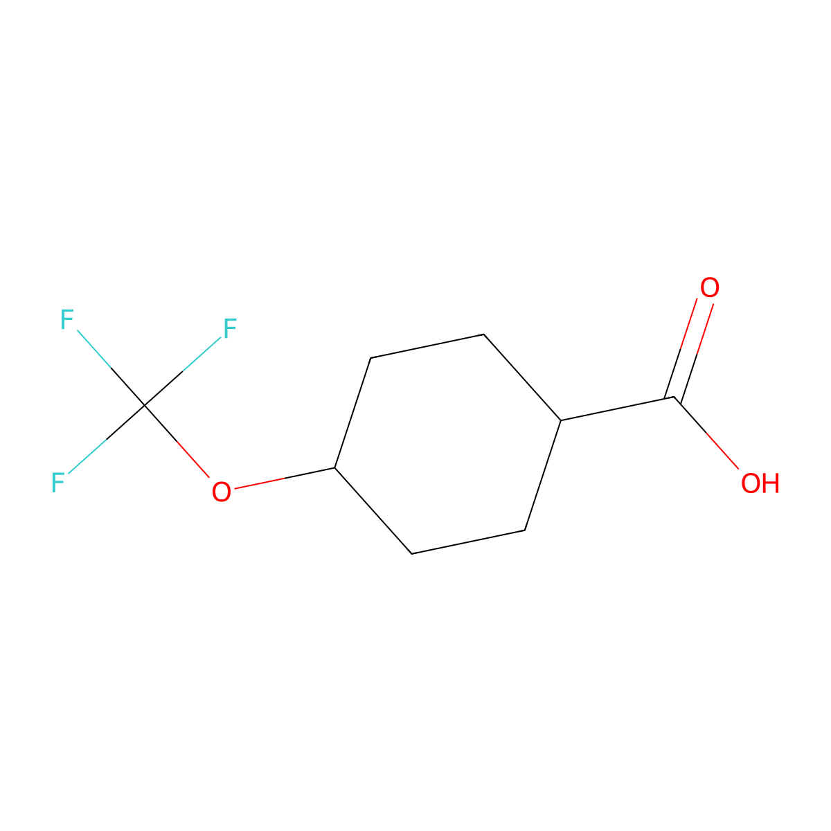 4-(Trifluoromethoxy)cyclohexane-1-carboxylic acid molecular structure, CAS 1227187-82-7