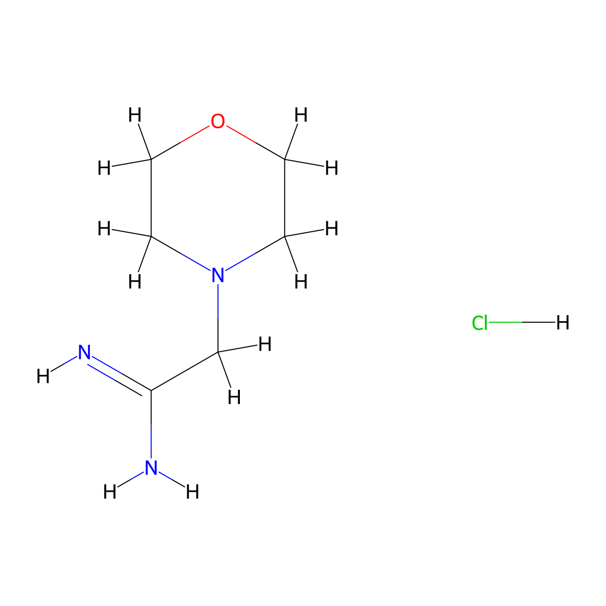 2-(Morpholin-4-yl)ethanimidamide hydrochloride molecular structure, CAS 122723-43-7