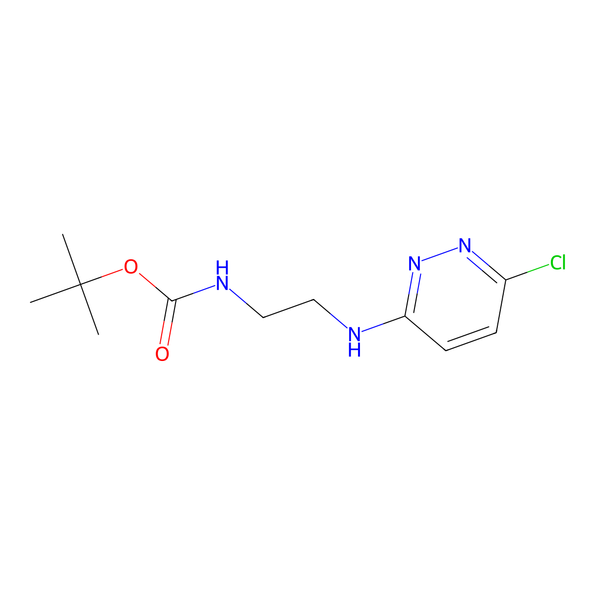 [2-(6-chloropyridazin-3-ylaMino)-ethyl]-carbaMic acid tert-butyl ester molecular structure, CAS 1227266-42-3