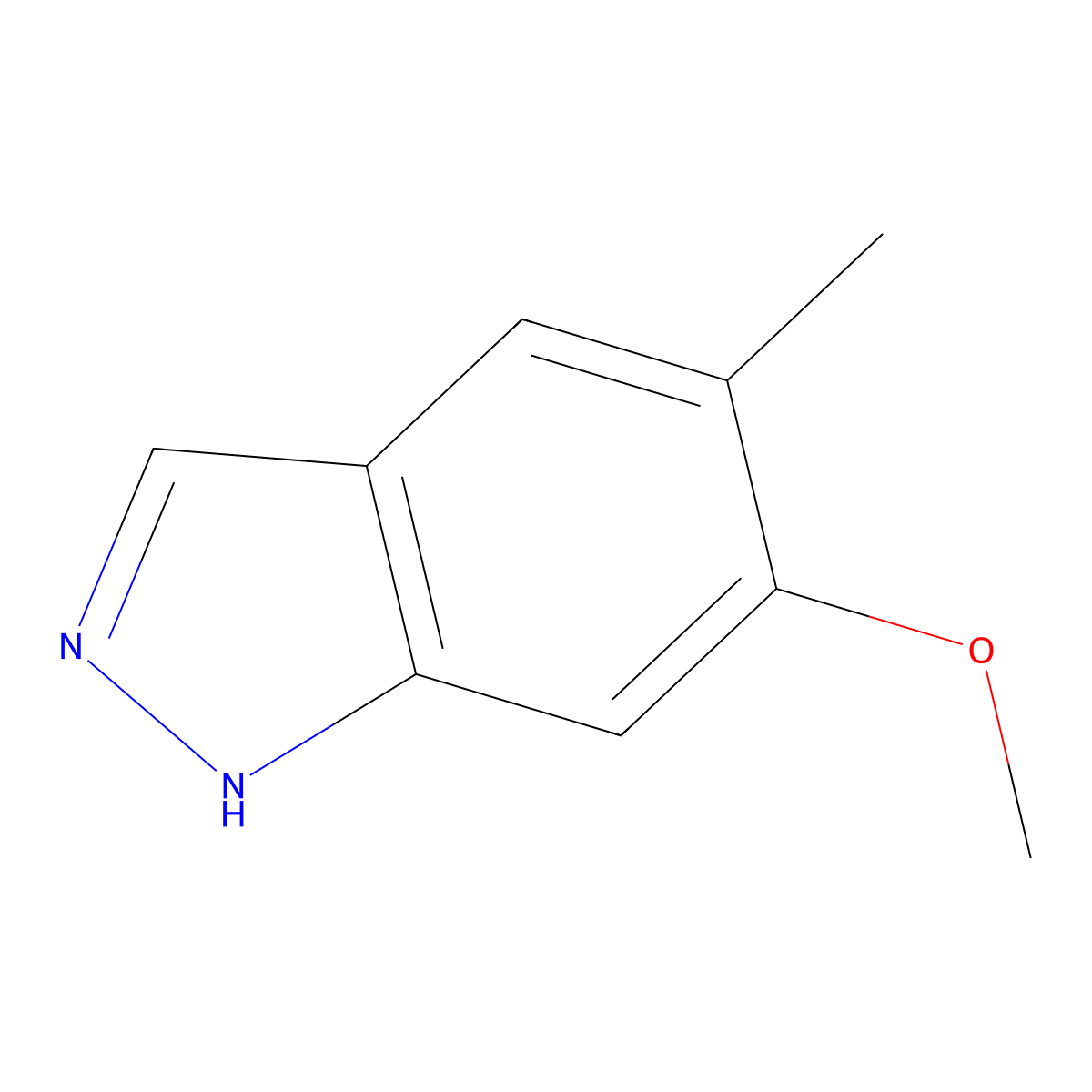 6-Methoxy-5-methyl-1H-indazole molecular structure, CAS 1227267-14-2