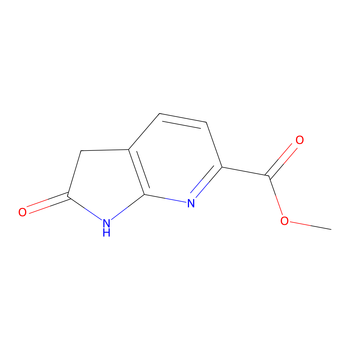 Methyl 7-aza-2-oxindole-6-carboxylate molecular structure, CAS 1227268-70-3