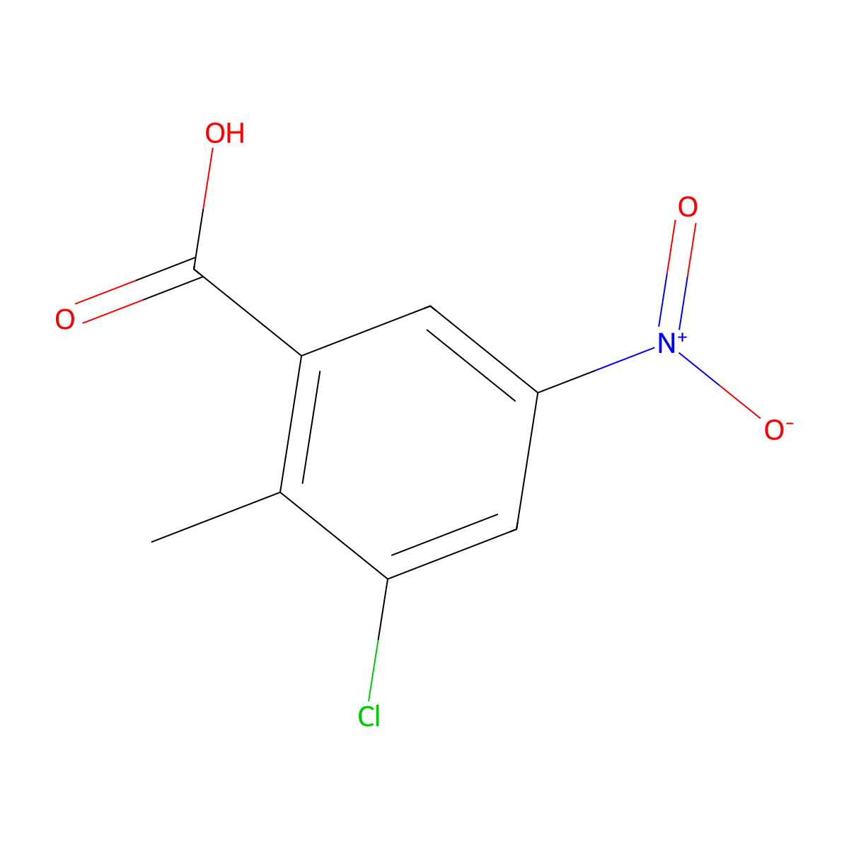 3-Chloro-2-methyl-5-nitrobenzoic acid molecular structure, CAS 1227268-71-4