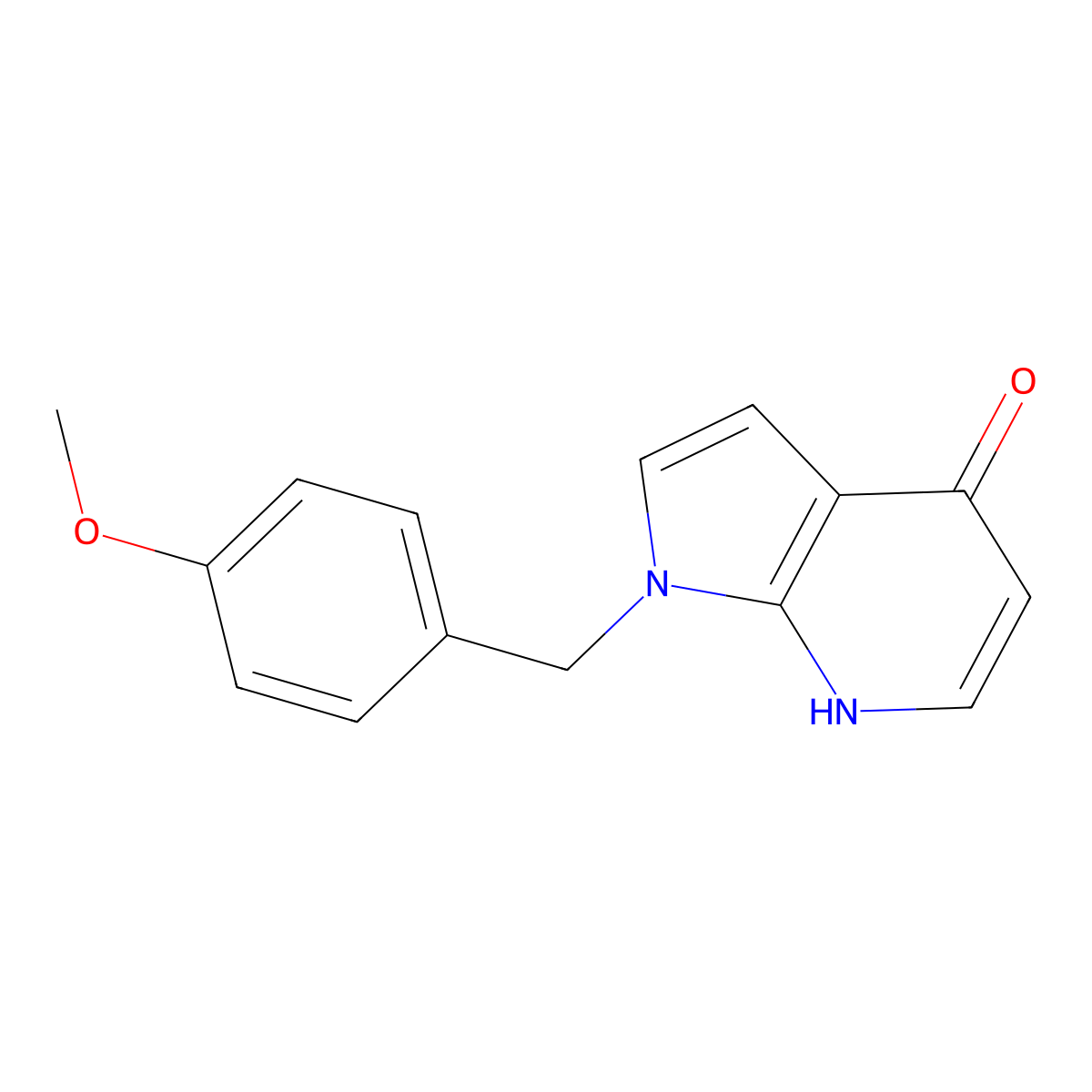 1-(4-Methoxybenzyl)-1H-pyrrolo[2,3-b]pyridin-4-ol molecular structure, CAS 1227269-28-4