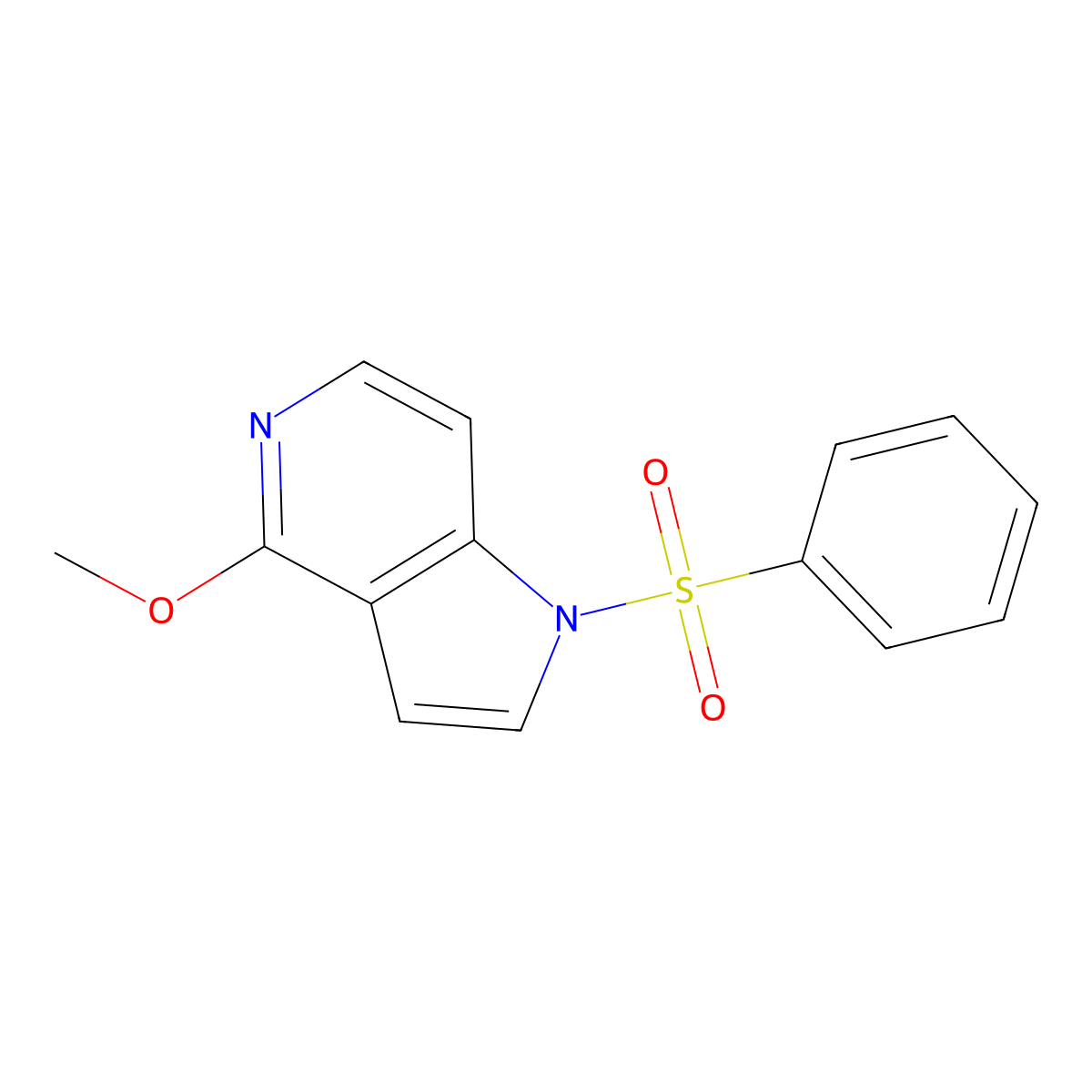 1-(Phenylsulfonyl)-4-methoxy-5-azaindole molecular structure, CAS 1227270-22-5
