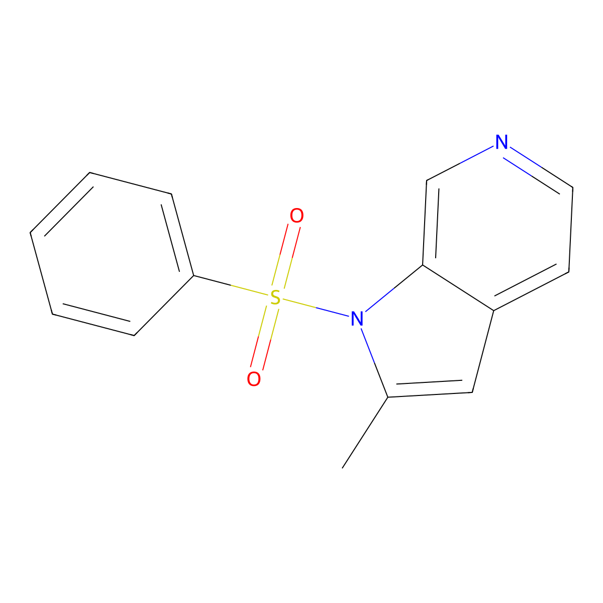 1-(Phenylsulfonyl)-2-methyl-6-azaindole molecular structure, CAS 1227270-25-8