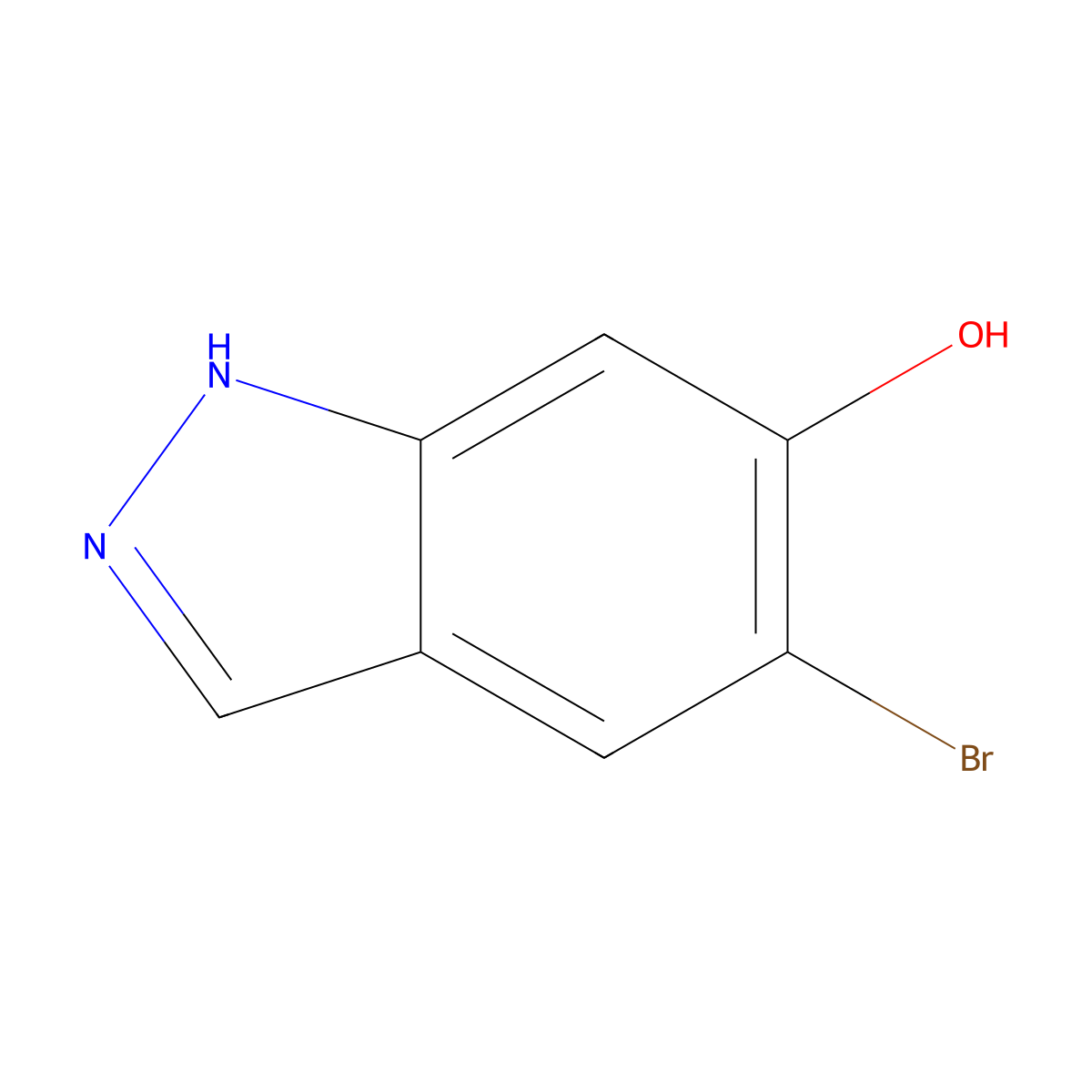 5-Bromo-1H-indazol-6-ol molecular structure, CAS 1227270-50-9