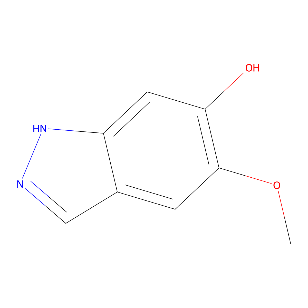 5-methoxy-1H-indazol-6-ol molecular structure, CAS 1227270-78-1