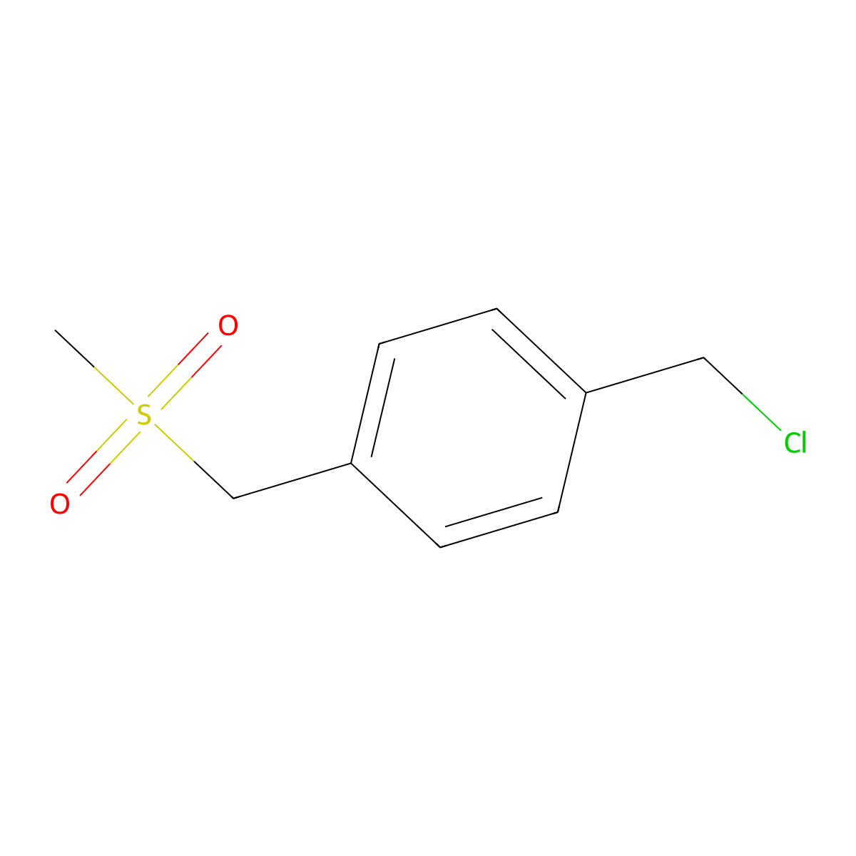 1-(Chloromethyl)-4-(methanesulfonylmethyl)benzene molecular structure, CAS 1227370-64-0