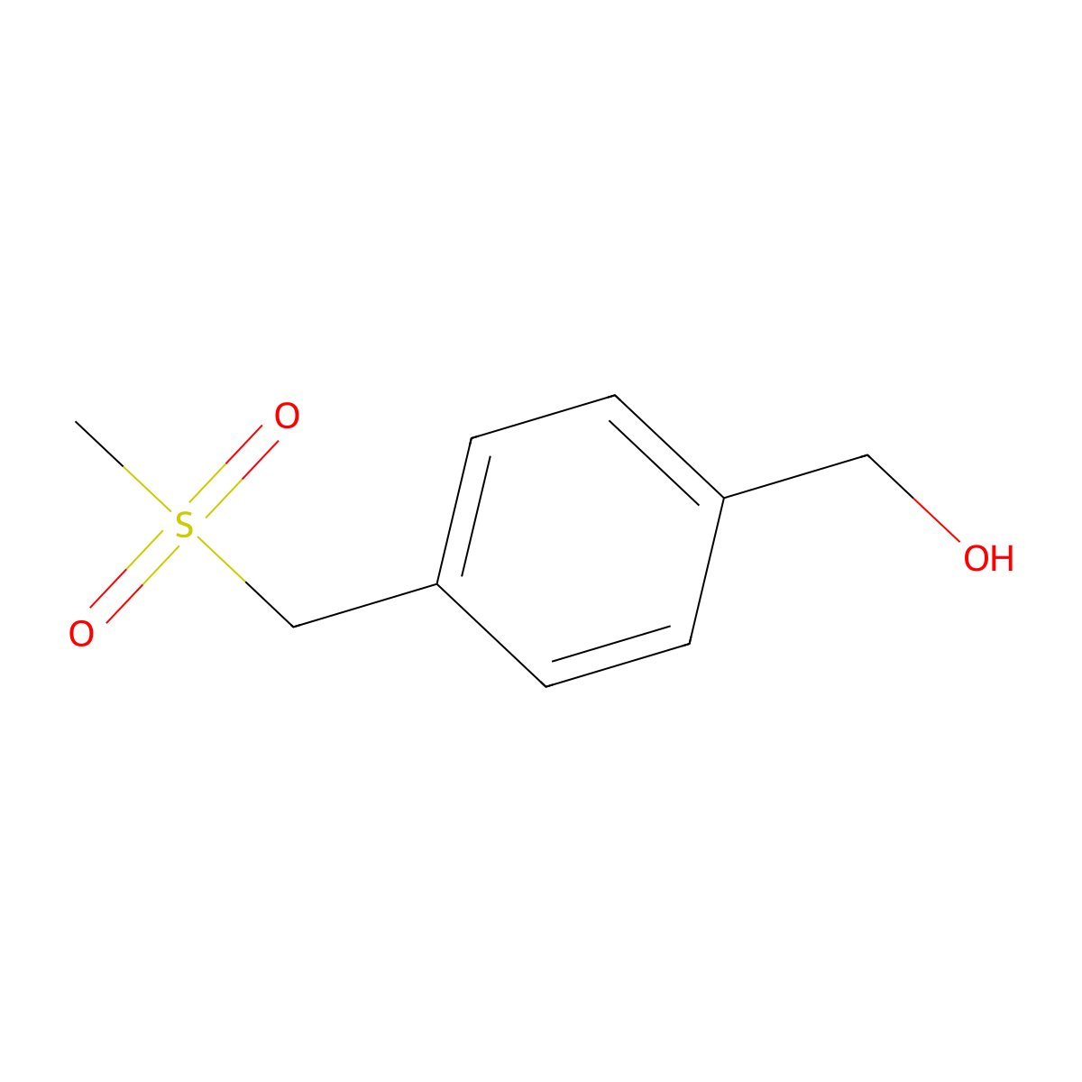 [4-(Methanesulfonylmethyl)phenyl]methanol molecular structure, CAS 1227370-65-1