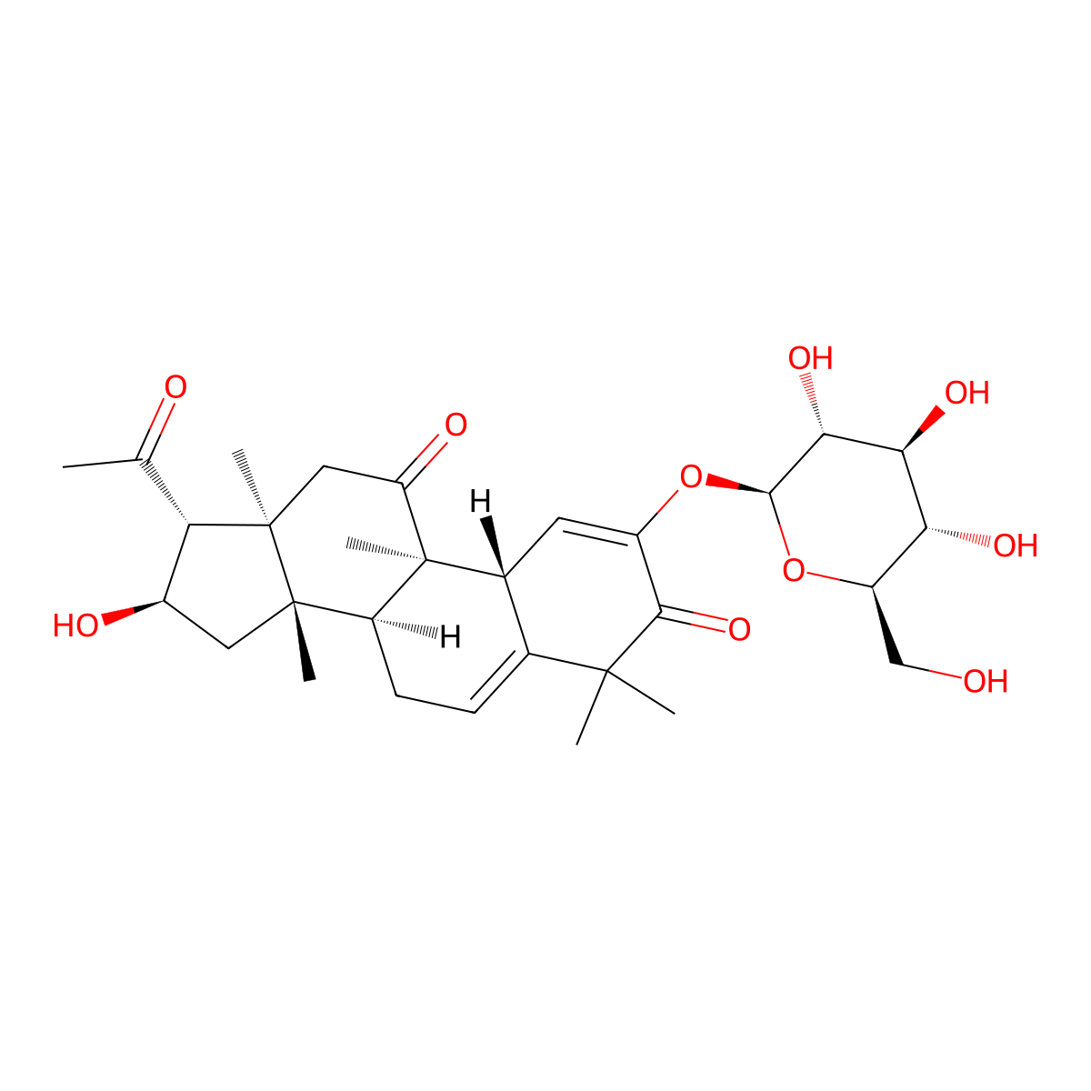 Khekadaengoside K molecular structure, CAS 122738-86-7