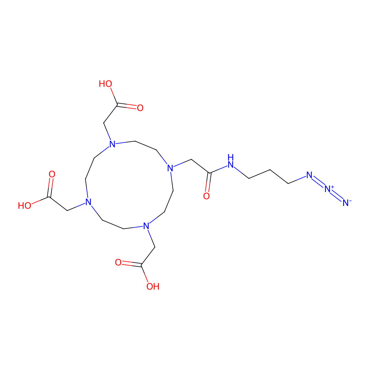 Azido-mono-amide-DOTA molecular structure, CAS 1227407-76-2