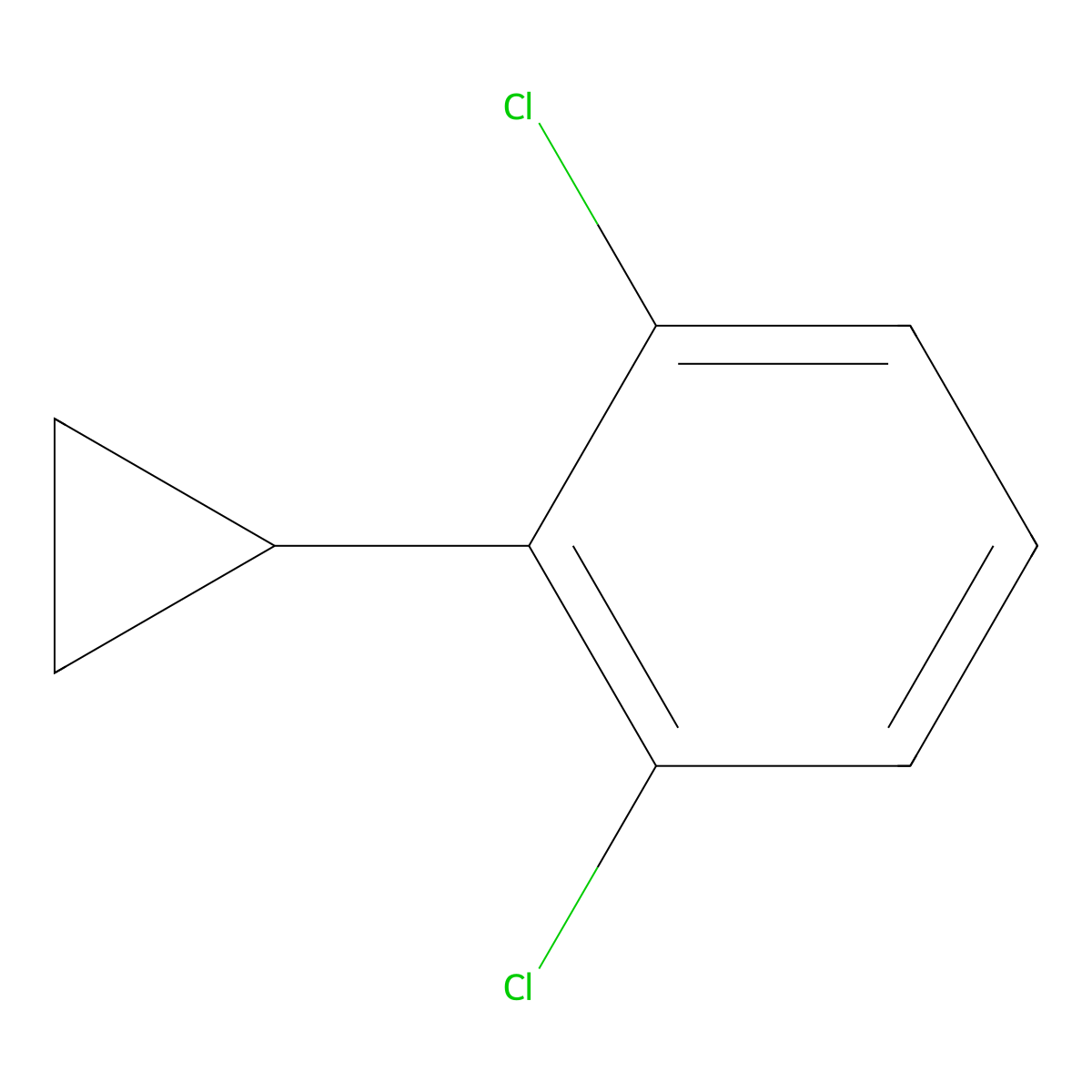 1,3-Dichloro-2-cyclopropylbenzene molecular structure, CAS 1227417-84-6