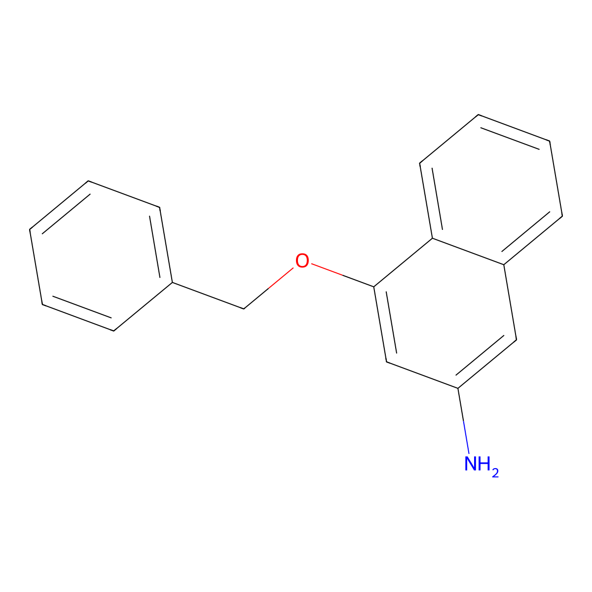 4-(Benzyloxy)naphthalen-2-amine molecular structure, CAS 122745-35-1
