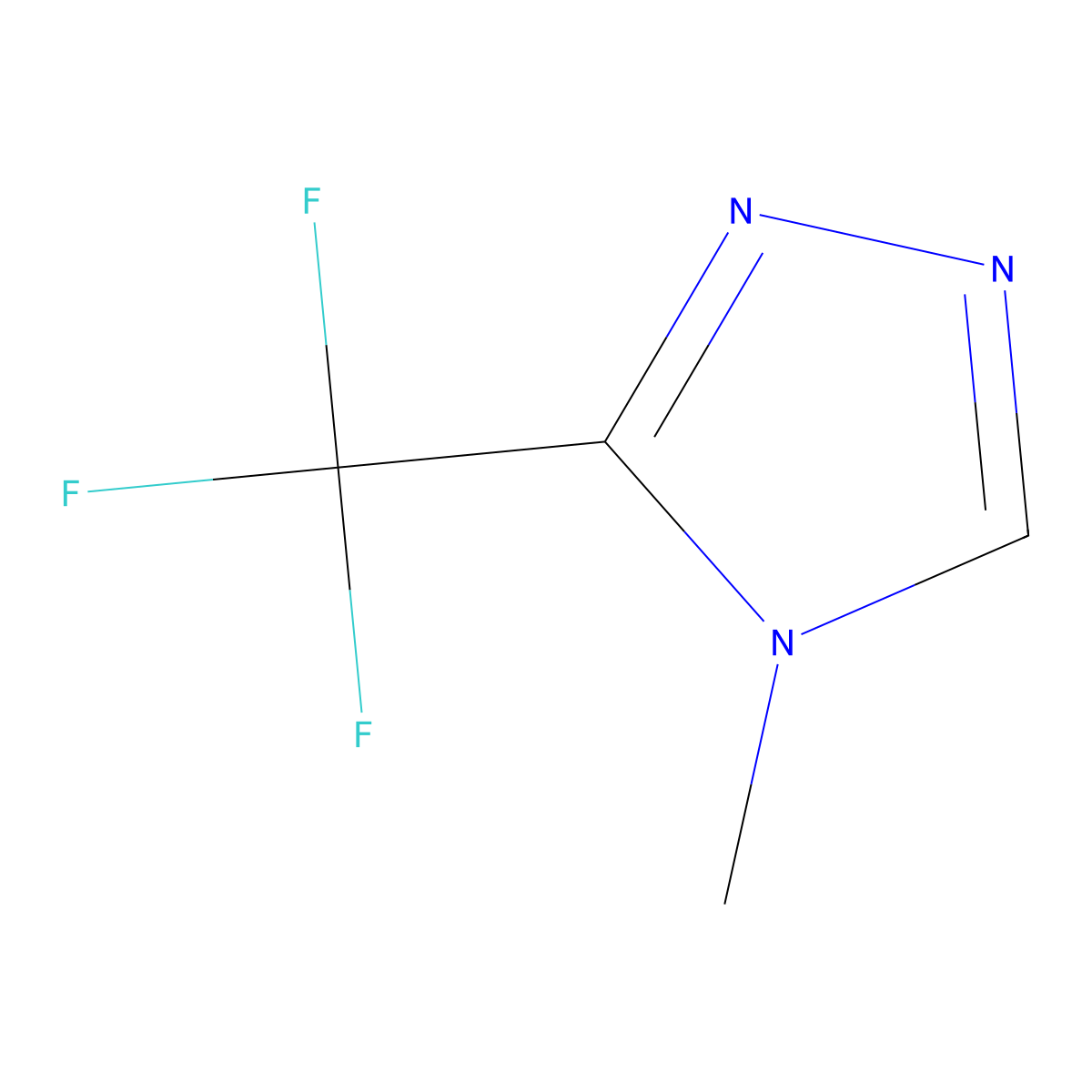 4-Methyl-3-(trifluoromethyl)-4H-1,2,4-triazole molecular structure, CAS 1227465-50-0