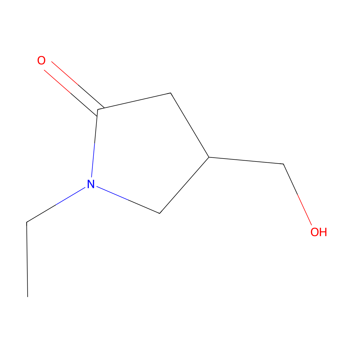 1-Ethyl-4-(hydroxymethyl)-2-pyrrolidinone molecular structure, CAS 1227465-53-3