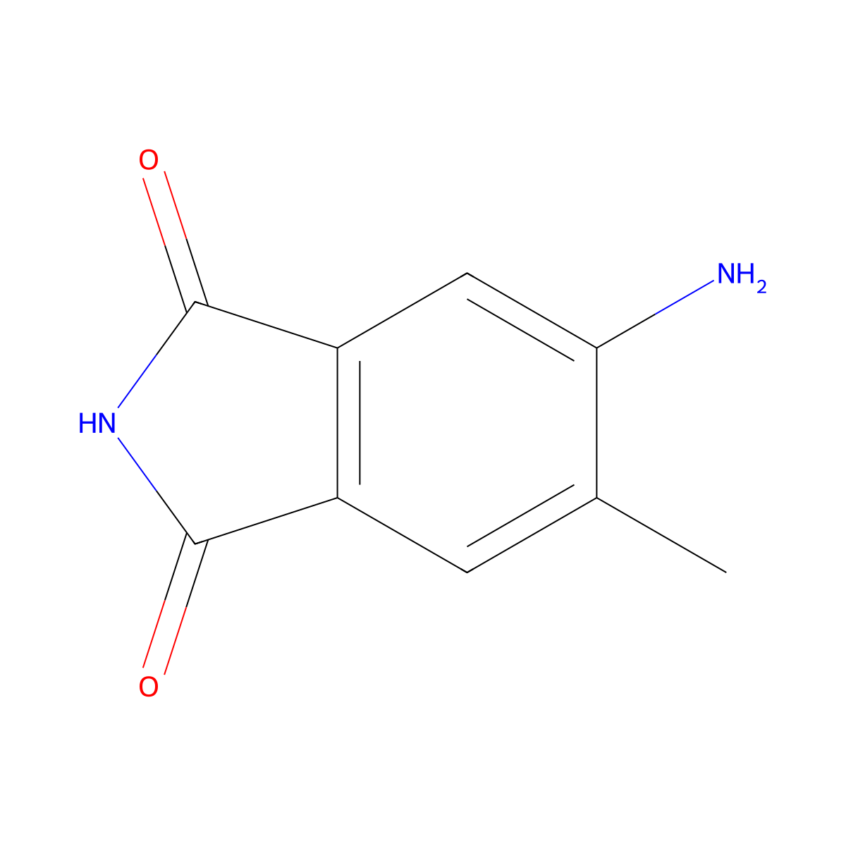 5-Amino-6-methyl-1H-isoindole-1,3(2H)-dione molecular structure, CAS 1227465-60-2