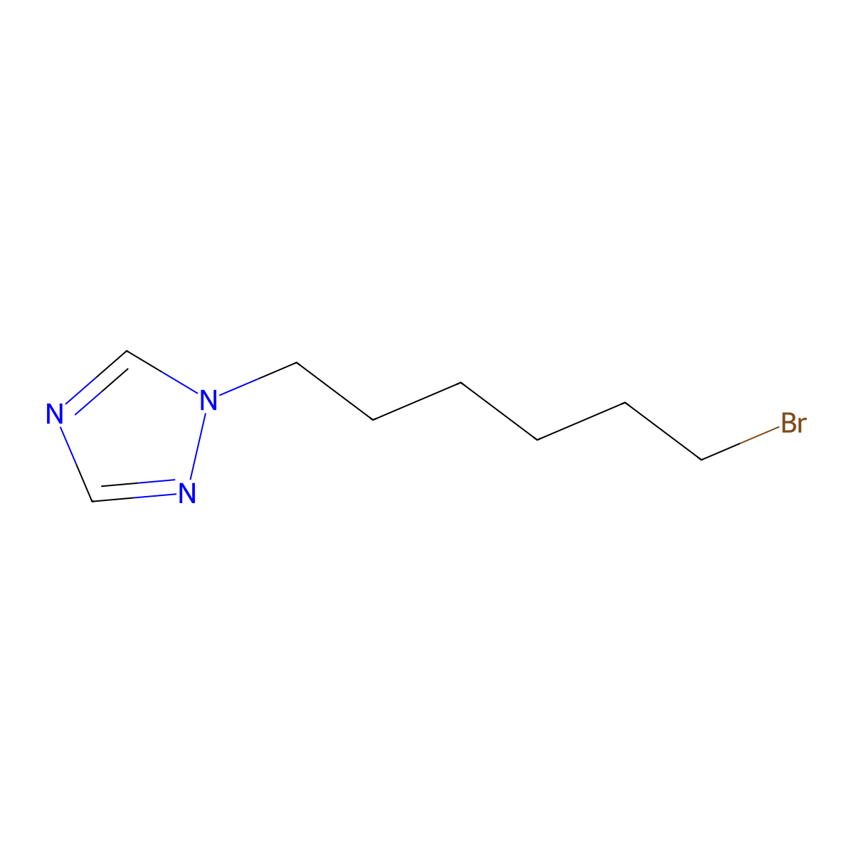 1-(6-Bromohexyl)-1,2,4-triazole molecular structure, CAS 1227481-33-5