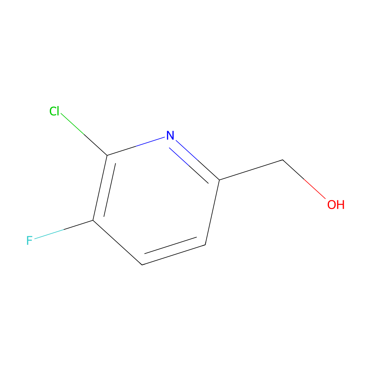 (6-Chloro-5-fluoropyridin-2-yl)methanol molecular structure, CAS 1227493-54-0