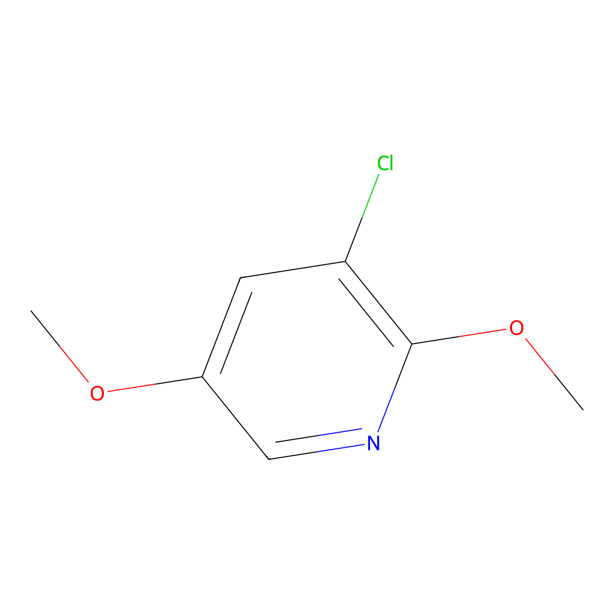 3-Chloro-2,5-dimethoxypyridine molecular structure, CAS 1227499-20-8