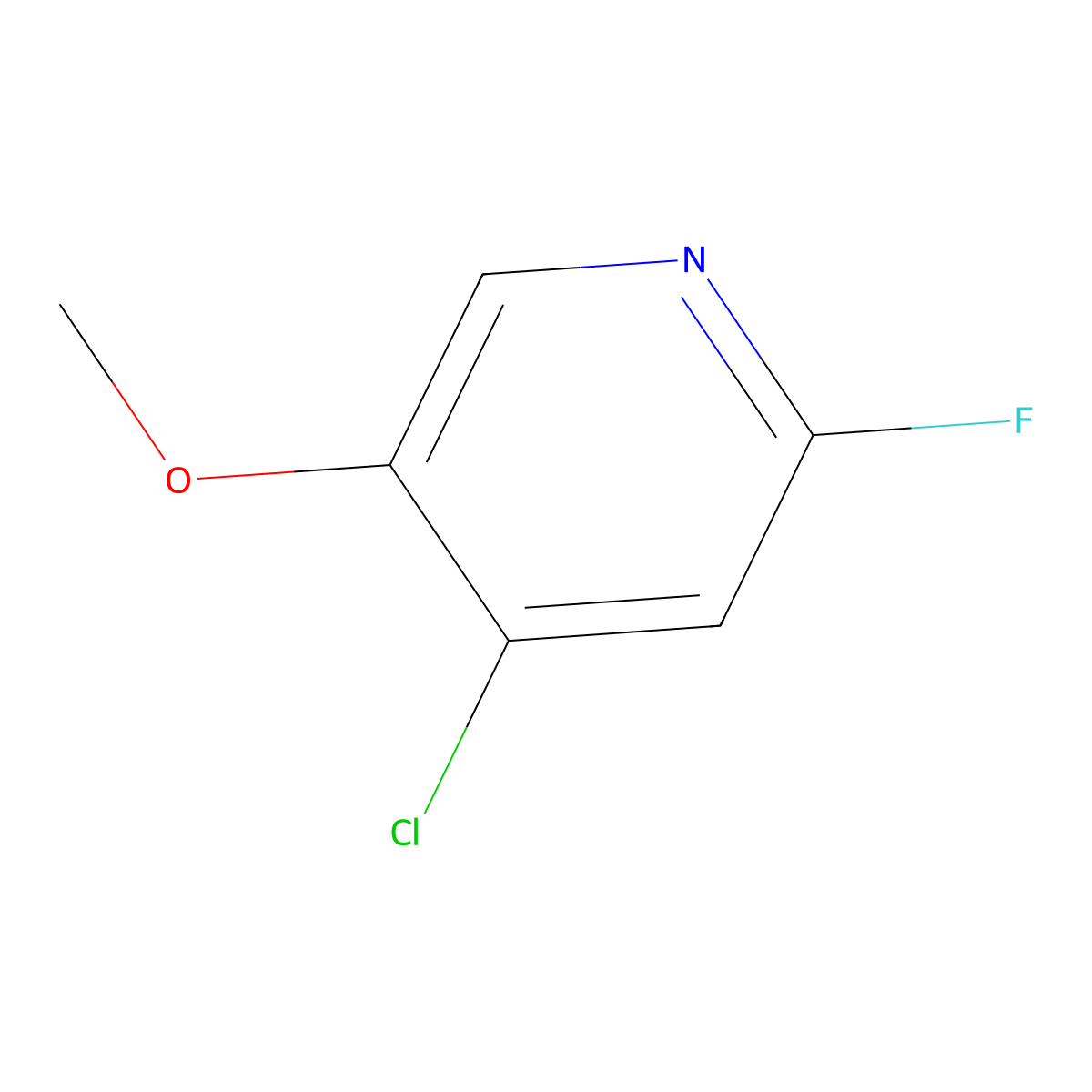 4-Chloro-2-fluoro-5-methoxypyridine molecular structure, CAS 1227502-63-7
