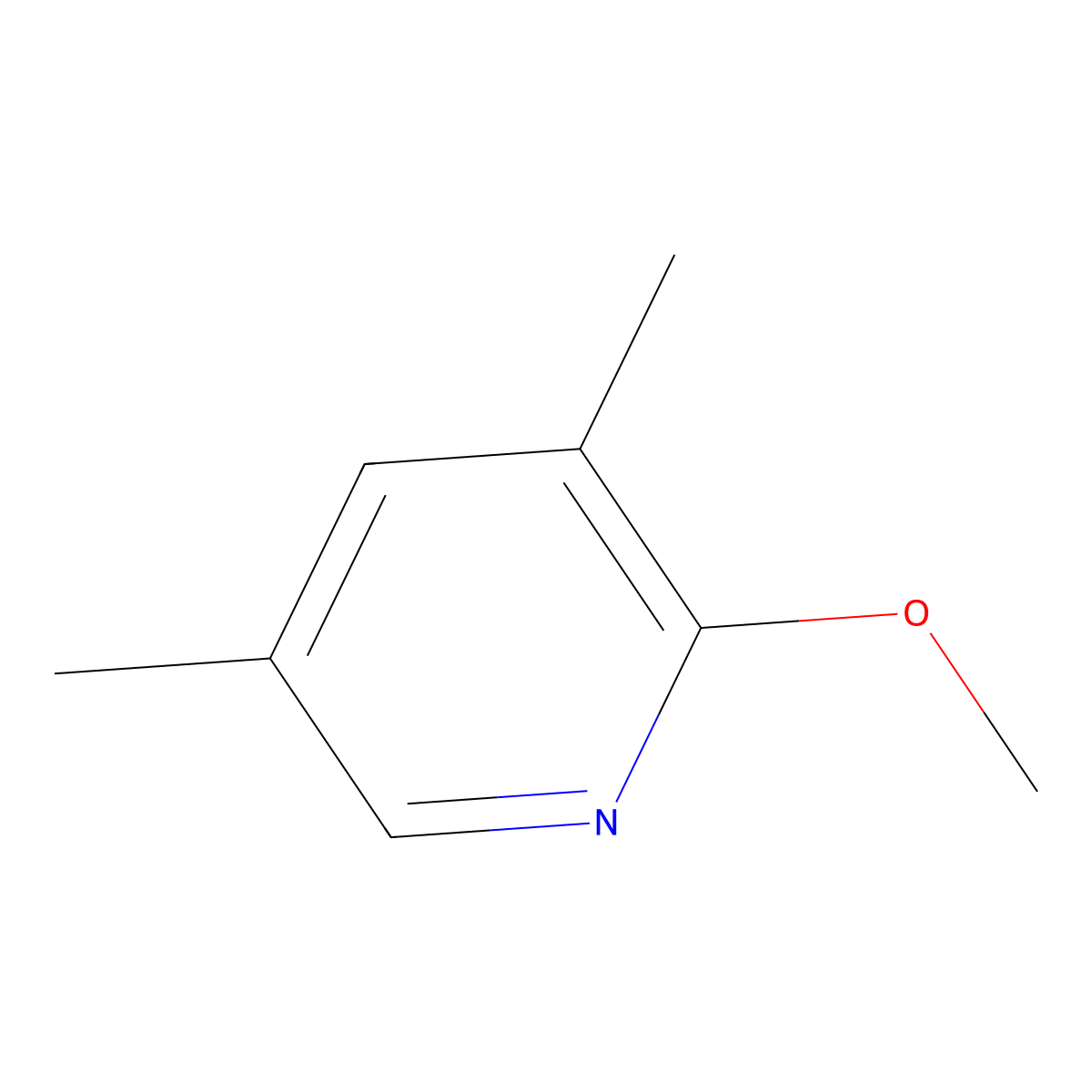 2-Methoxy-3,5-dimethylpyridine molecular structure, CAS 1227502-94-4