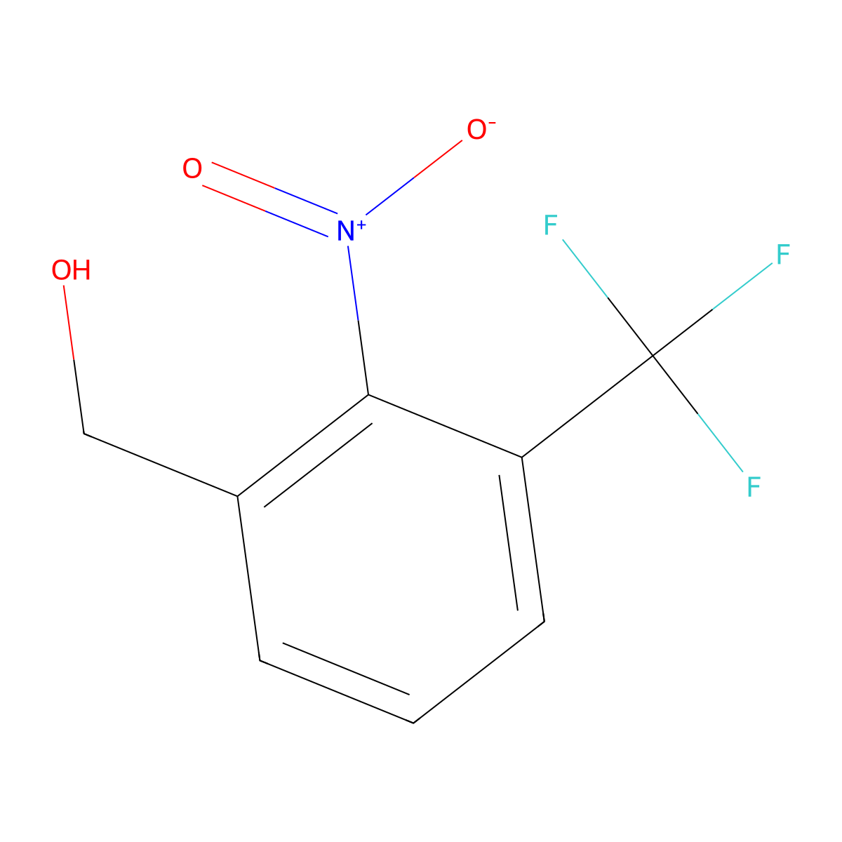2-Nitro-3-(trifluoromethyl)benzyl alcohol molecular structure, CAS 1227511-82-1