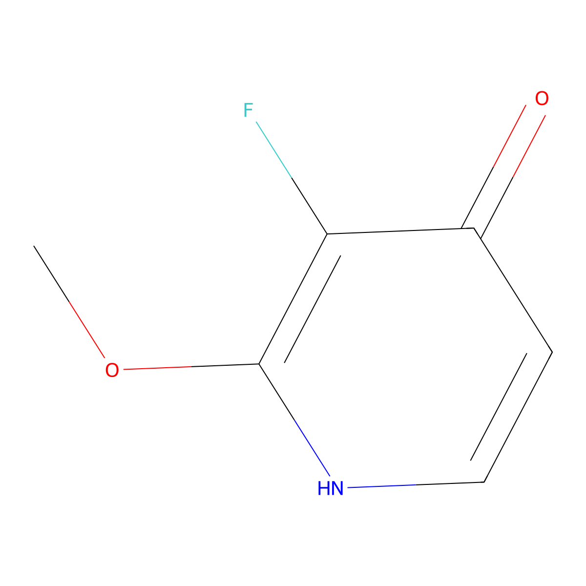 3-Fluoro-4-hydroxy-2-methoxypyridine molecular structure, CAS 1227511-87-6