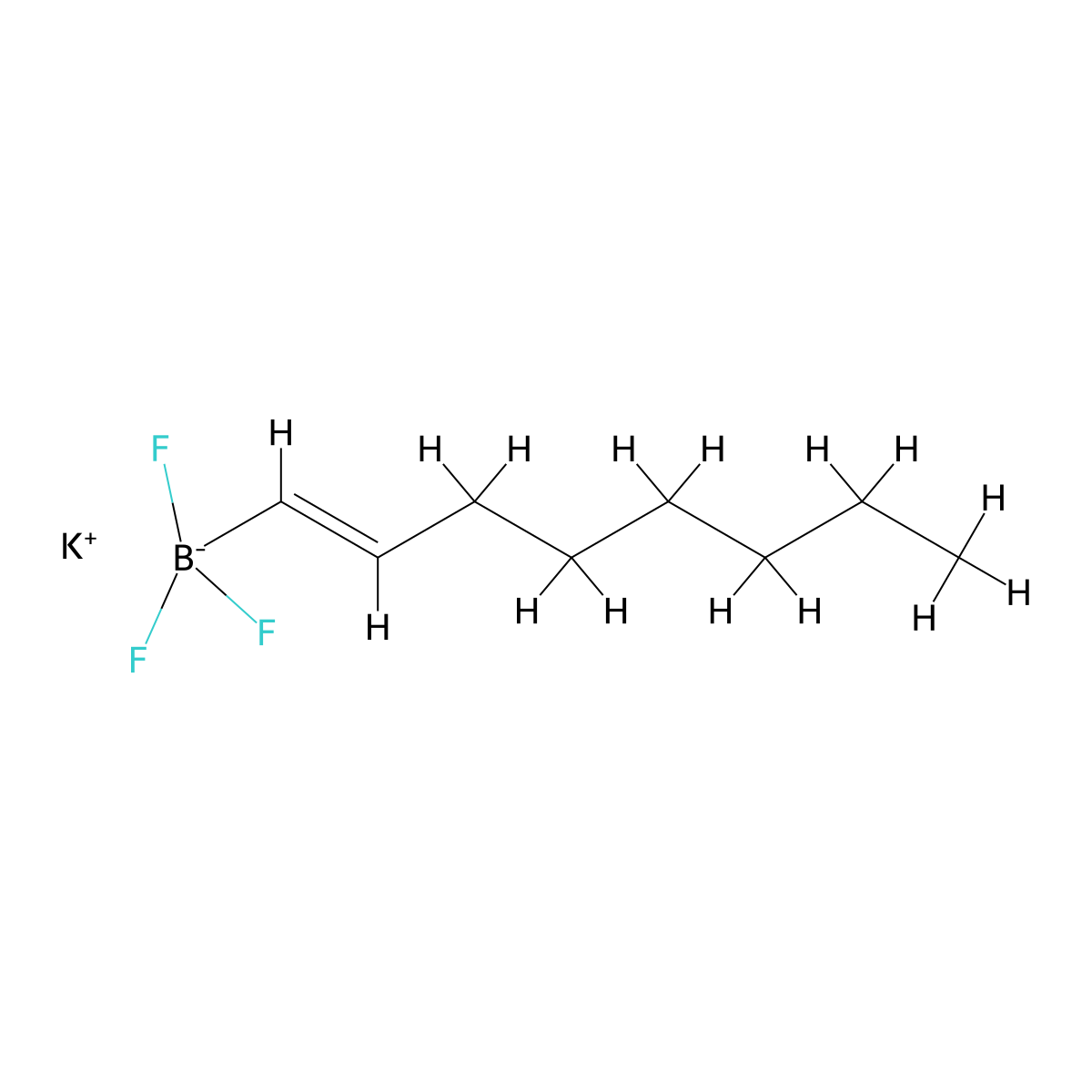 (T-4)-Potassium (E)-trifluoro(oct-1-en-1-yl)borate molecular structure, CAS 1227512-01-7