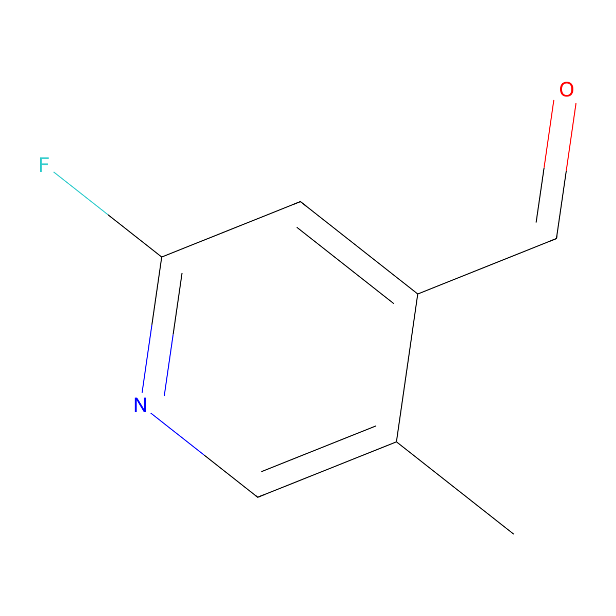 2-Fluoro-5-methylisonicotinaldehyde molecular structure, CAS 1227512-02-8