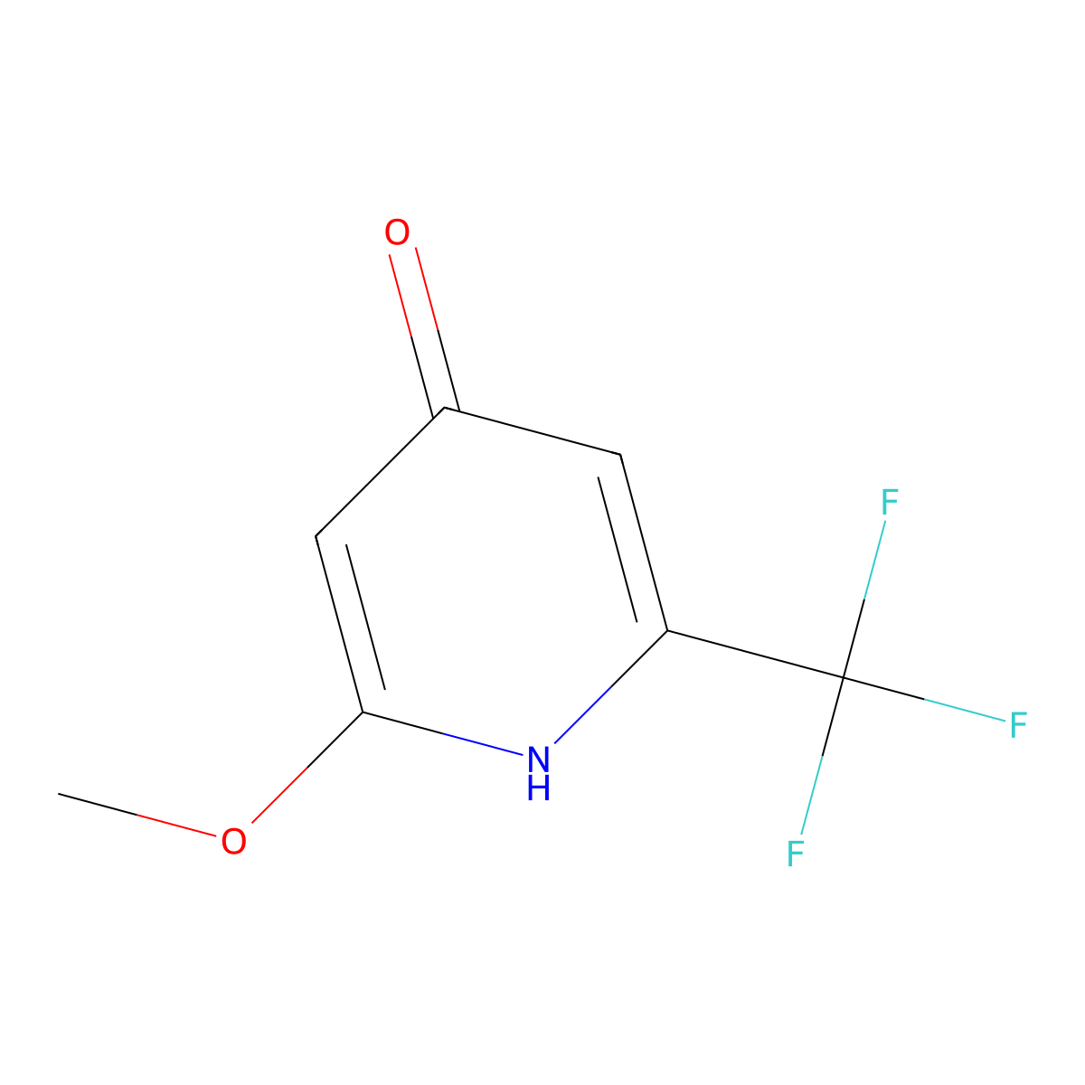2-Methoxy-6-(trifluoromethyl)pyridin-4-ol molecular structure, CAS 1227513-61-2