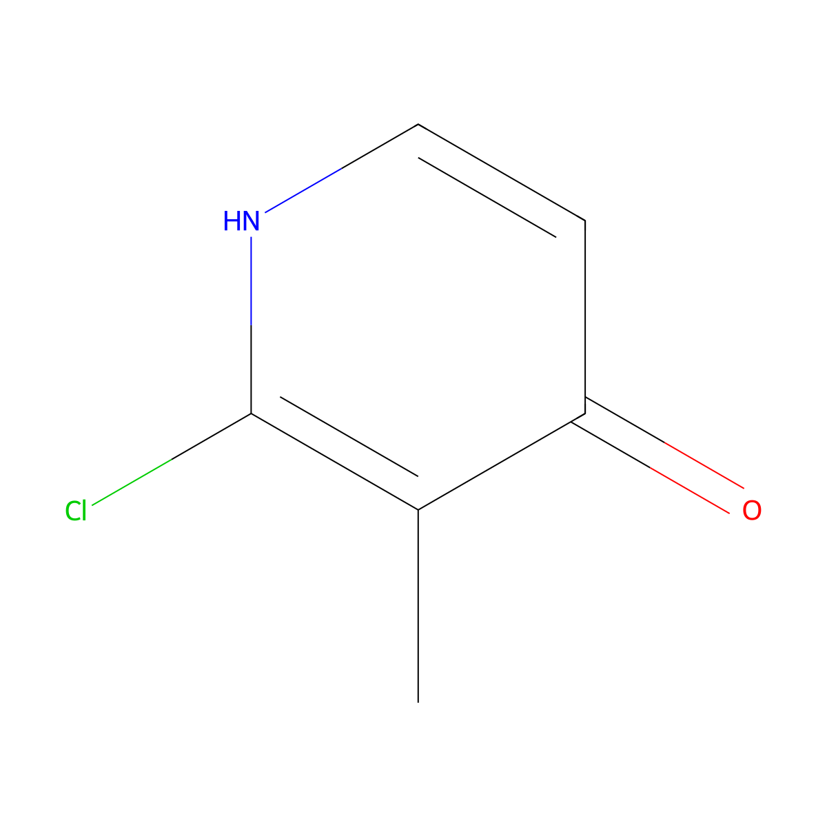2-Chloro-3-methylpyridin-4-OL molecular structure, CAS 1227513-91-8