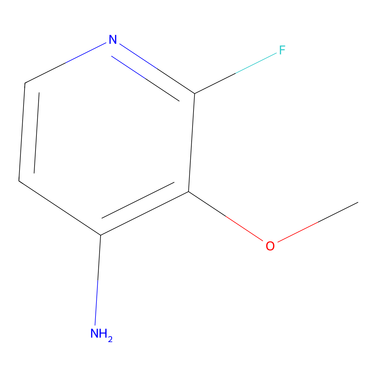2-Fluoro-3-methoxypyridin-4-amine molecular structure, CAS 1227514-12-6