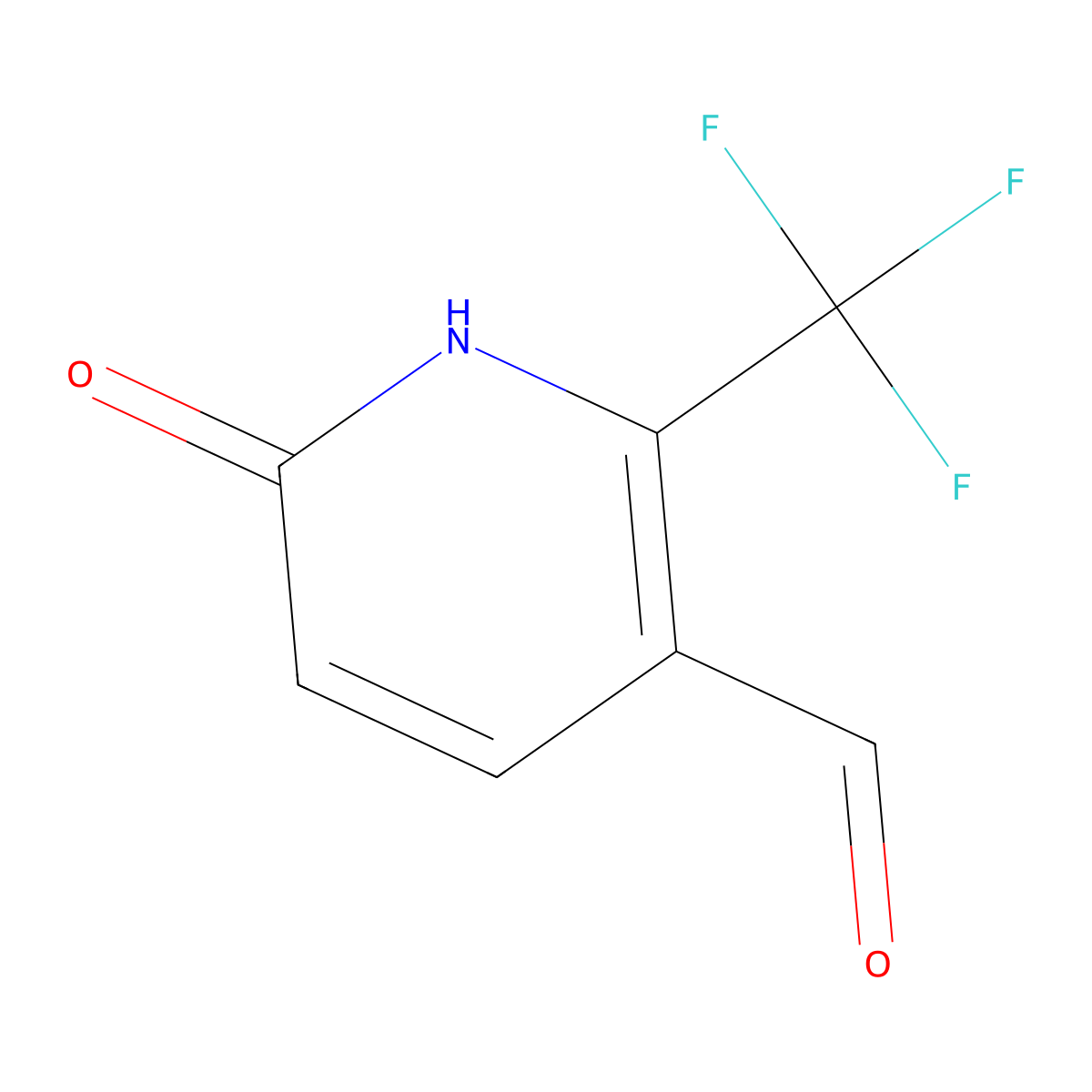 6-Hydroxy-2-(trifluoromethyl)nicotinaldehyde molecular structure, CAS 1227514-21-7
