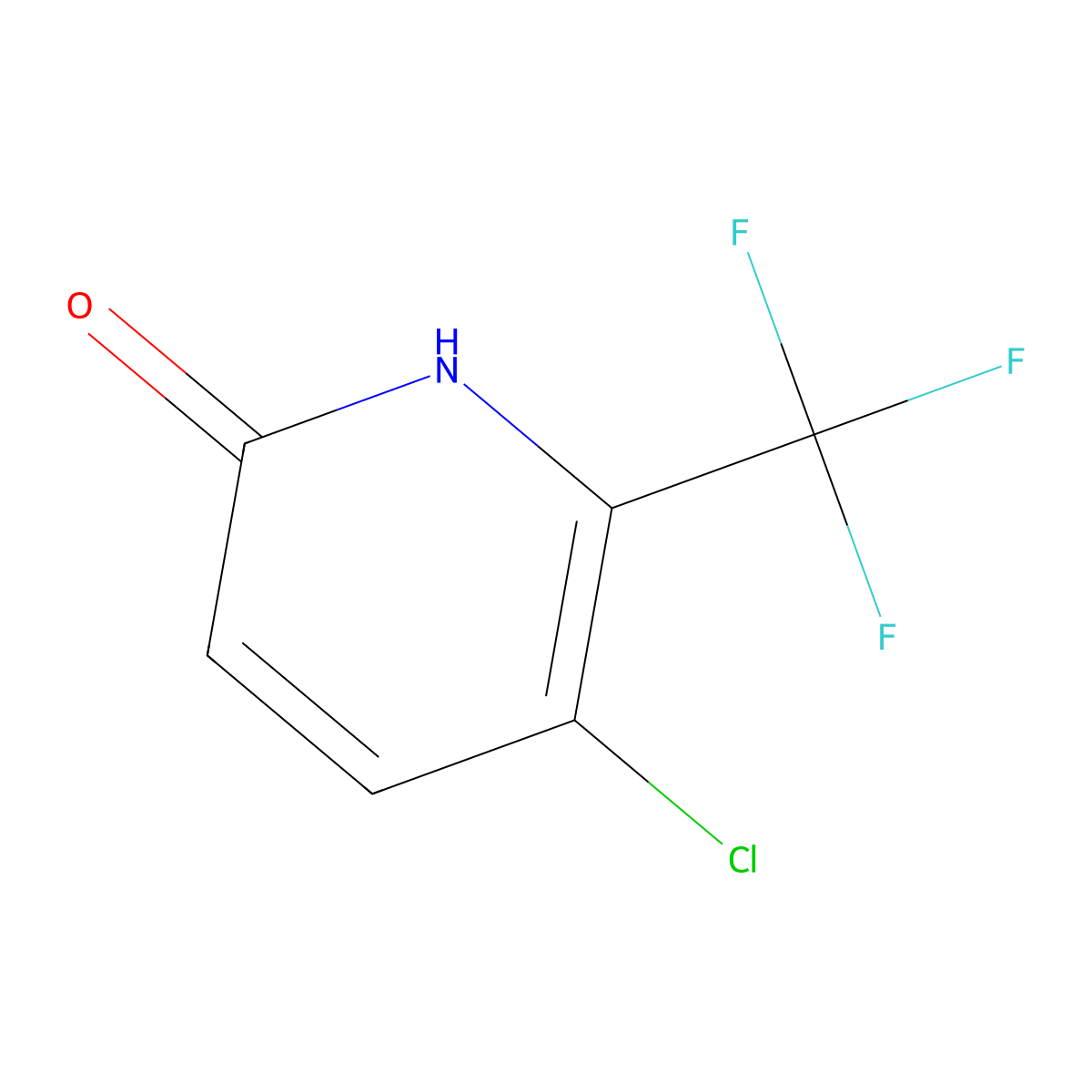 5-Chloro-6-(trifluoromethyl)pyridin-2-ol molecular structure, CAS 1227514-31-9