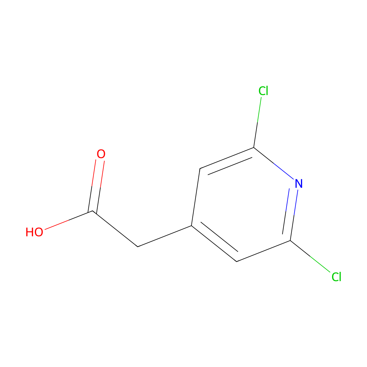 2-(2,6-Dichloropyridin-4-YL)acetic acid molecular structure, CAS 1227515-02-7