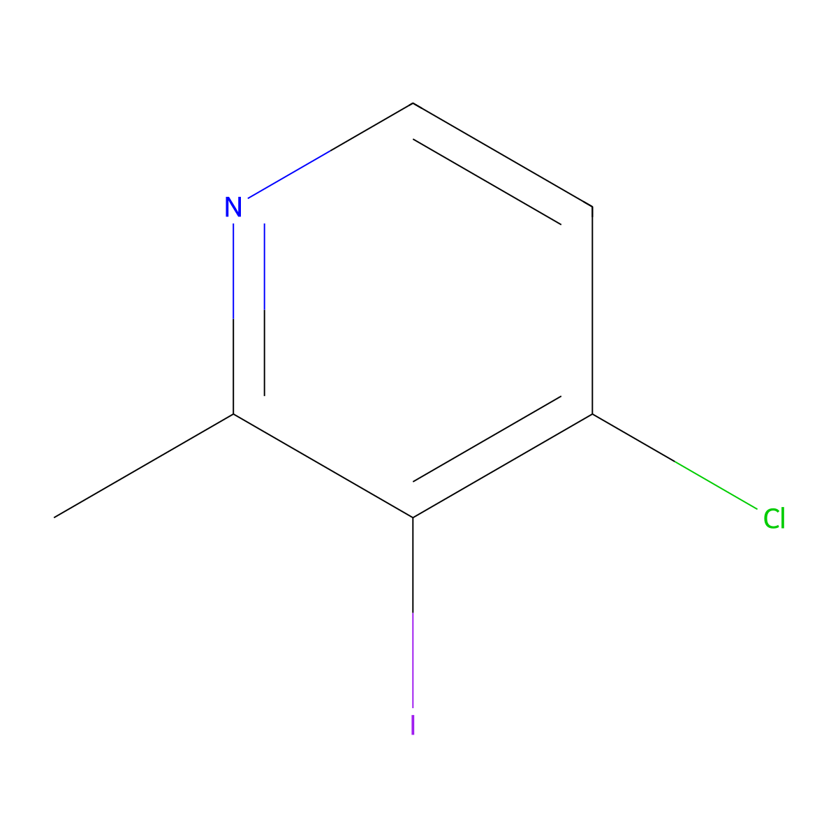 4-Chloro-3-iodo-2-methylpyridine molecular structure, CAS 1227515-08-3