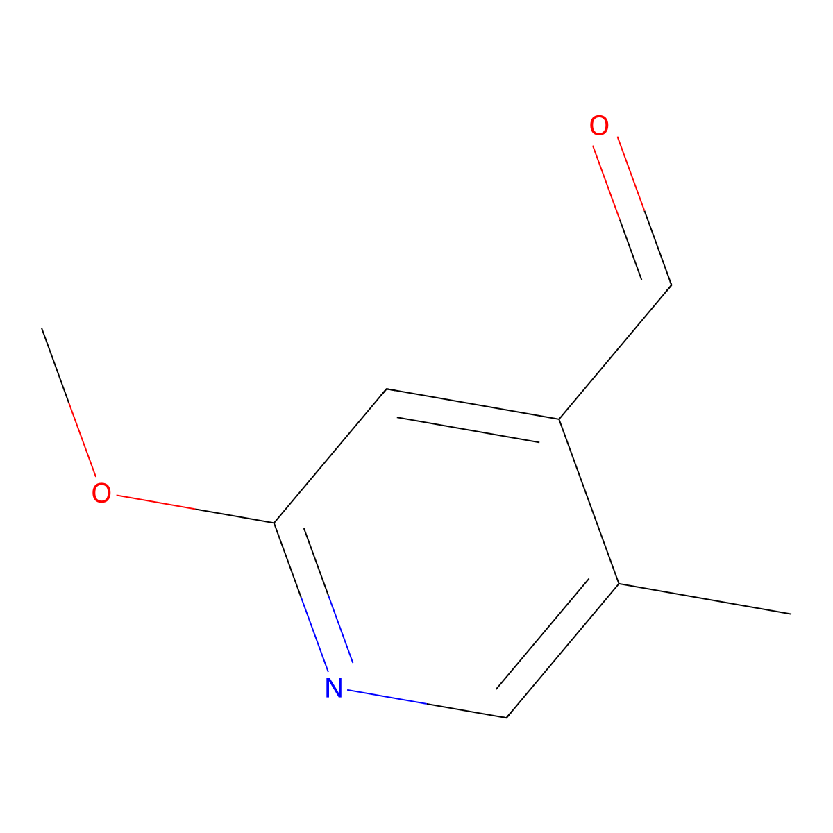 2-Methoxy-5-methylisonicotinaldehyde molecular structure, CAS 1227515-61-8