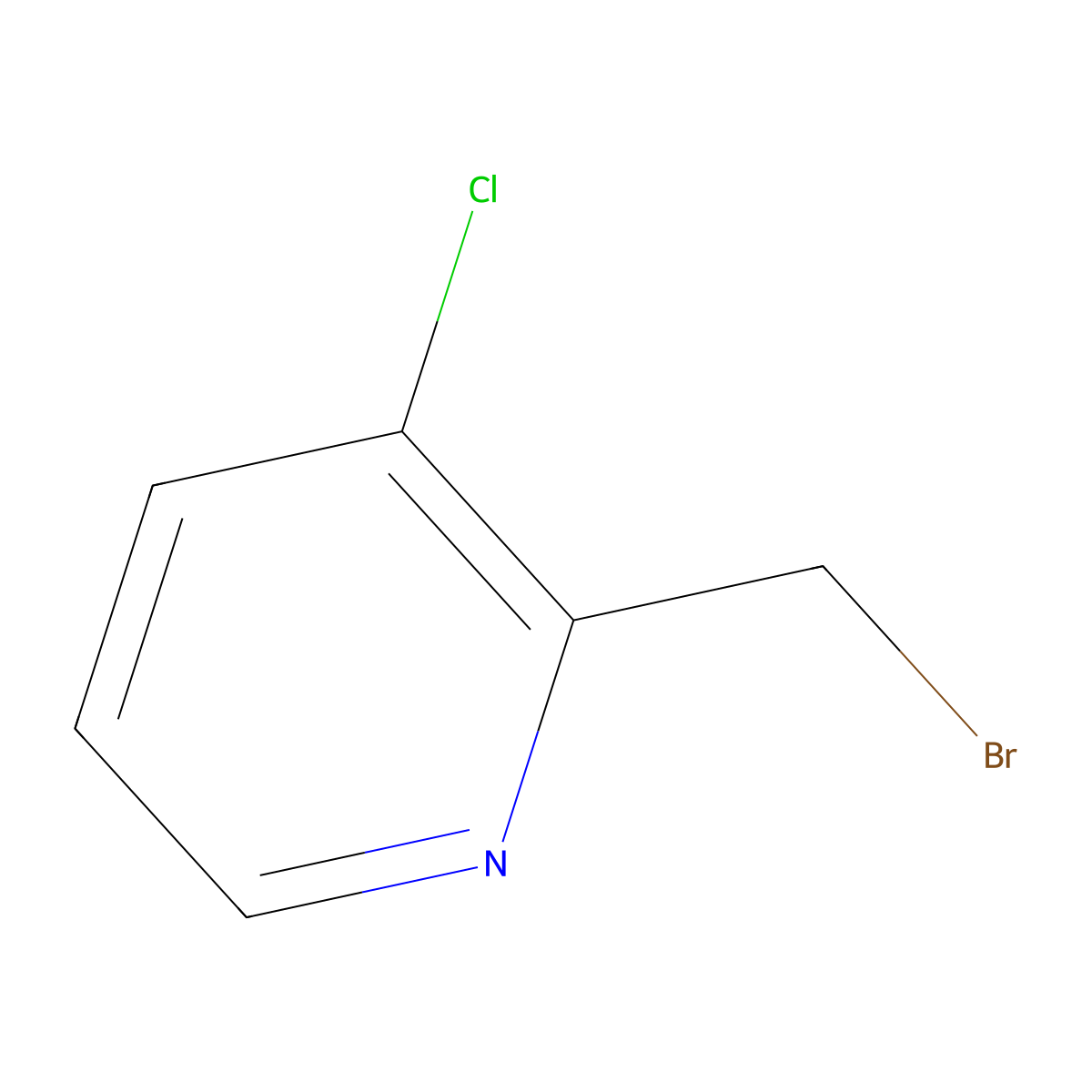 2-(Bromomethyl)-3-chloropyridine molecular structure, CAS 1227515-76-5