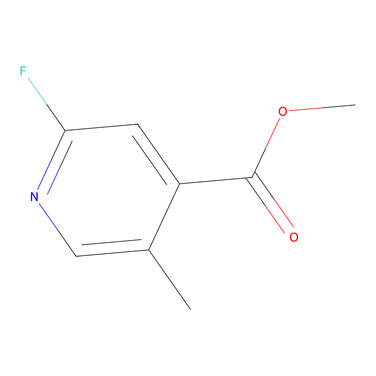 Methyl 2-fluoro-5-methylisonicotinate molecular structure, CAS 1227516-39-3