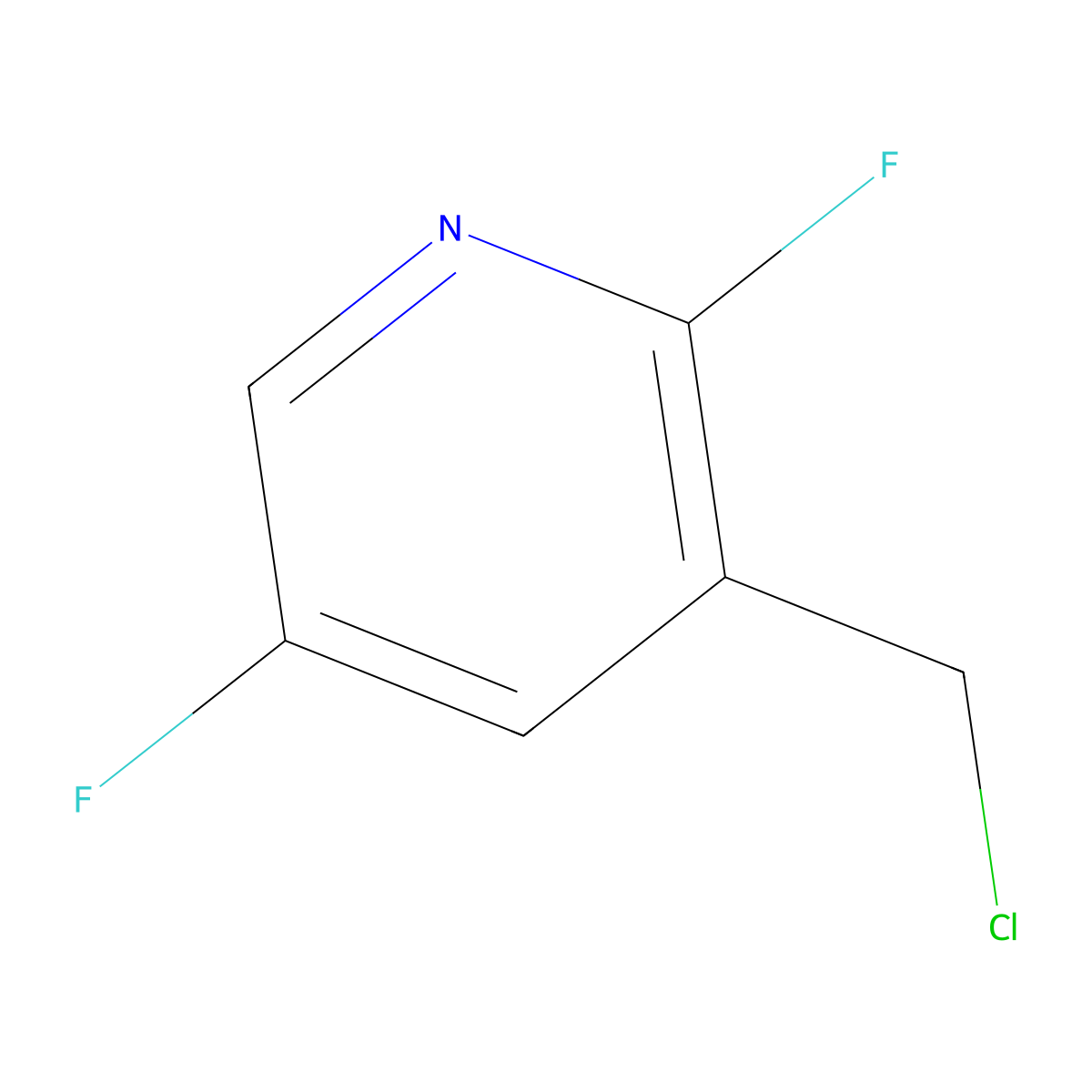 3-(Chloromethyl)-2,5-difluoropyridine molecular structure, CAS 1227561-54-7