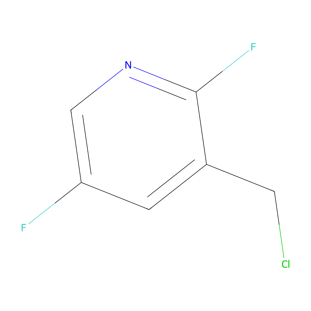 3-(Chloromethyl)-2,5-difluoropyridine molecular structure, CAS 1227561-54-7