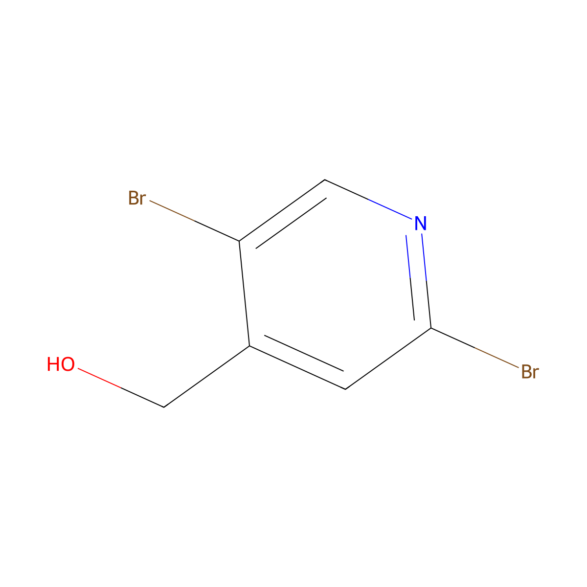 (2,5-Dibromopyridin-4-yl)methanol molecular structure, CAS 1227563-54-3