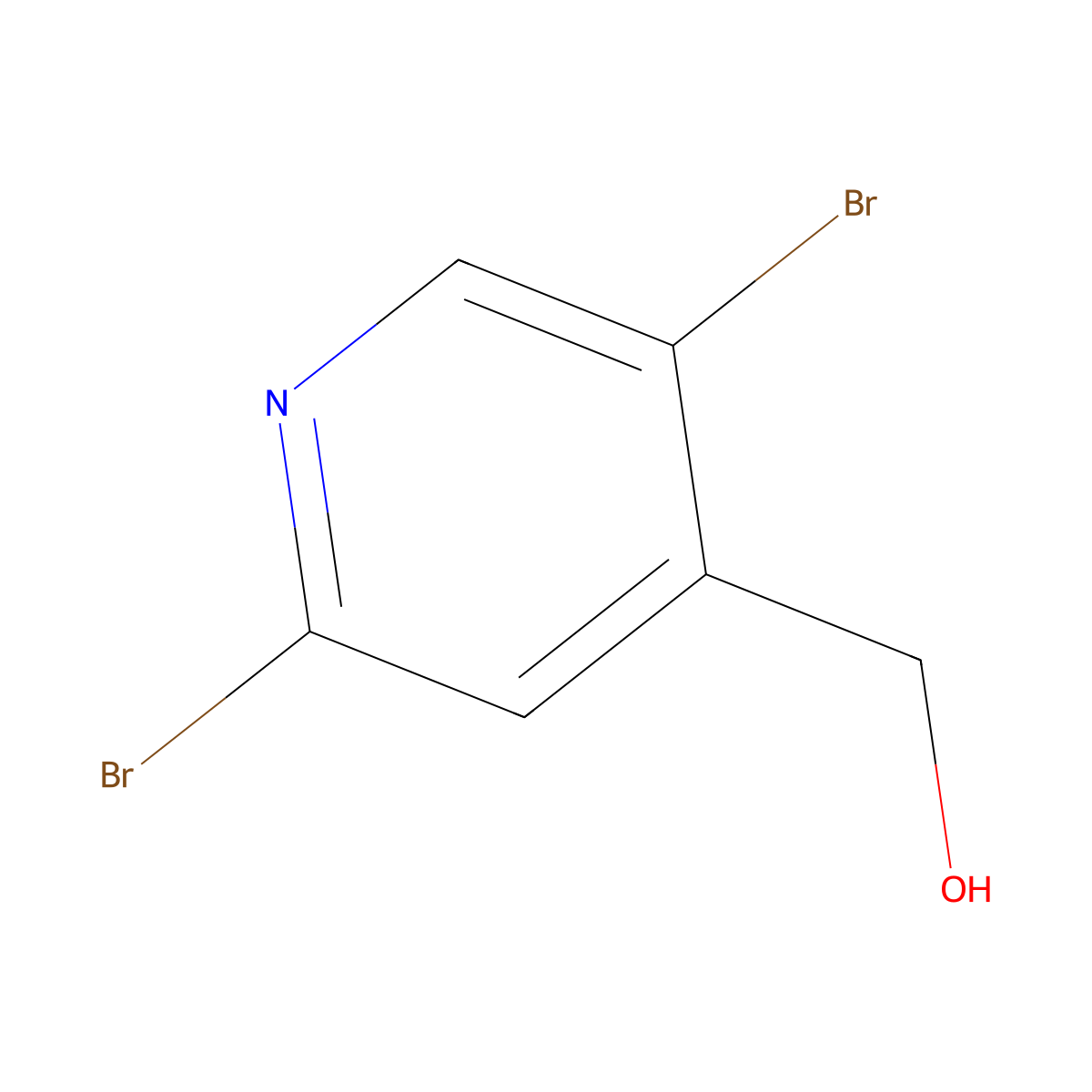 (2,5-Dibromopyridin-4-yl)methanol molecular structure, CAS 1227563-54-3