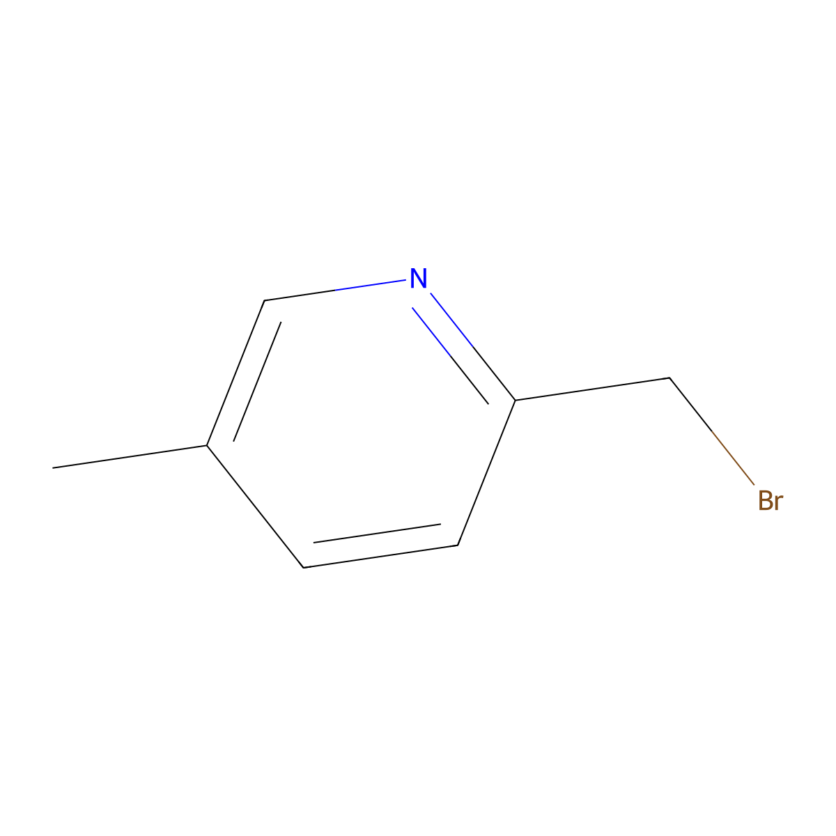 2-(Bromomethyl)-5-methylpyridine molecular structure, CAS 1227563-74-7