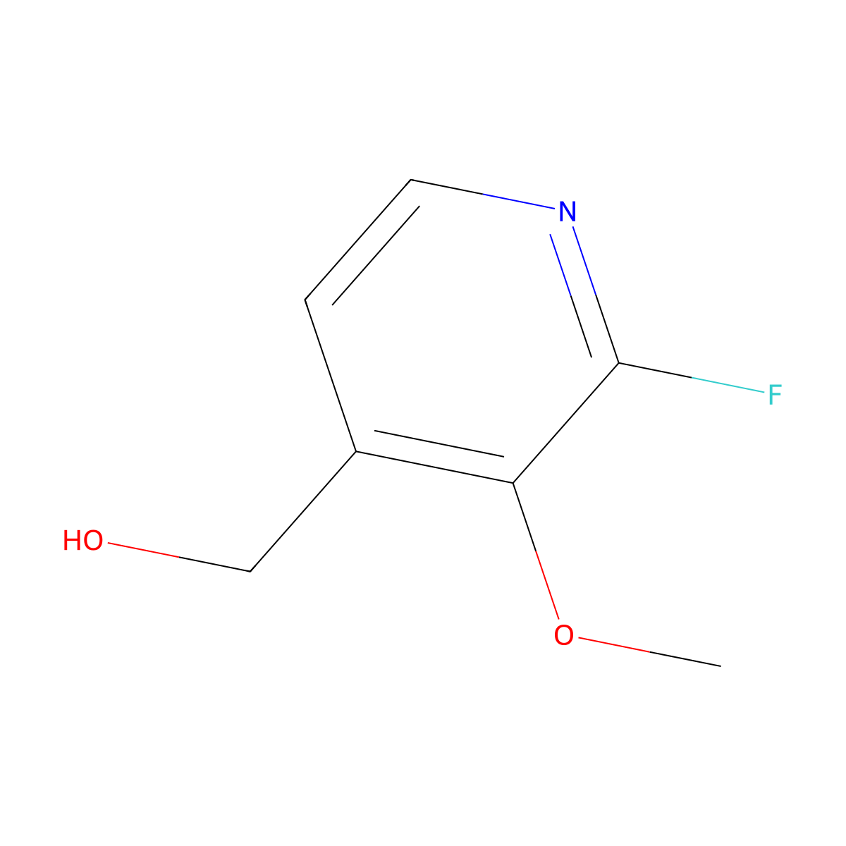 (2-Fluoro-3-methoxypyridin-4-yl)methanol molecular structure, CAS 1227564-29-5