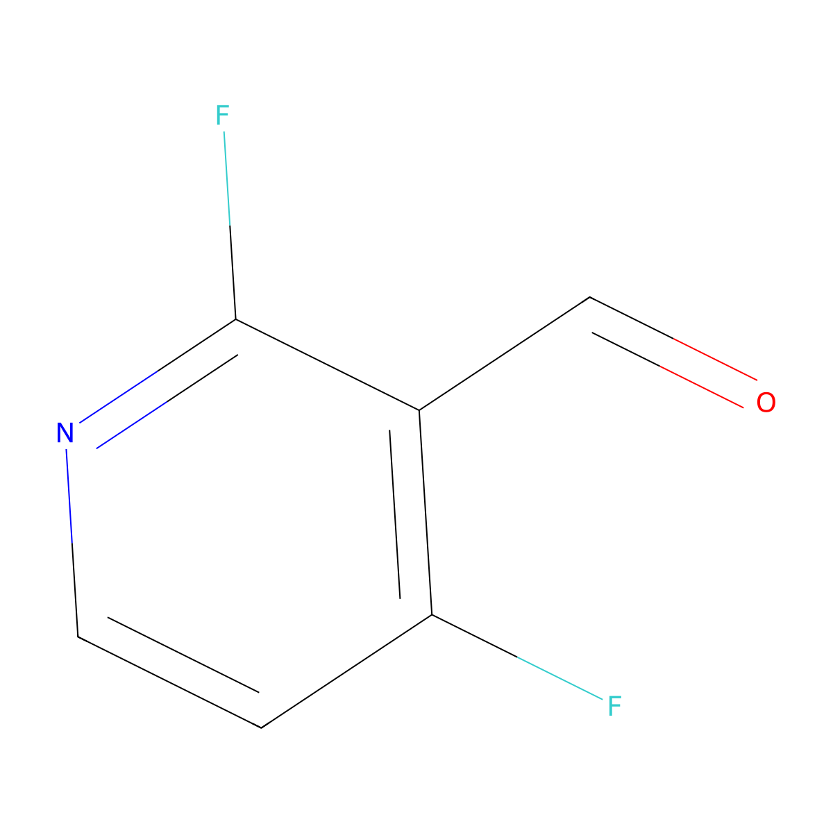 2,4-Difluoronicotinaldehyde molecular structure, CAS 1227564-60-4