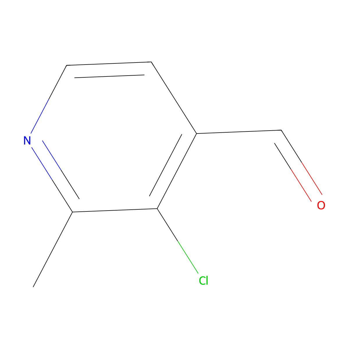 3-Chloro-2-methylisonicotinaldehyde molecular structure, CAS 1227565-53-8